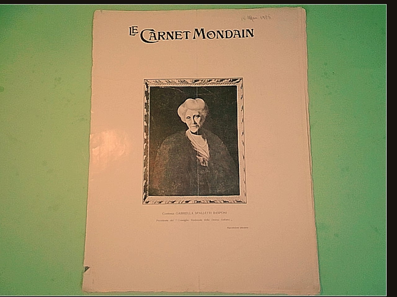 LE CARNET MONDAIN 15 MAI 1925 N 553