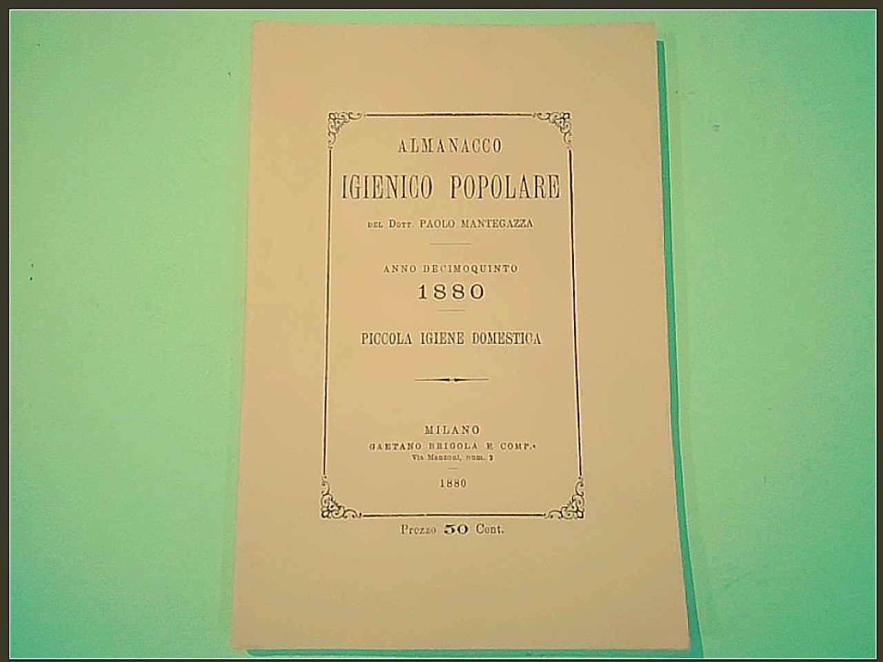ALMANACCO IGIENICO POPOLARE 1880