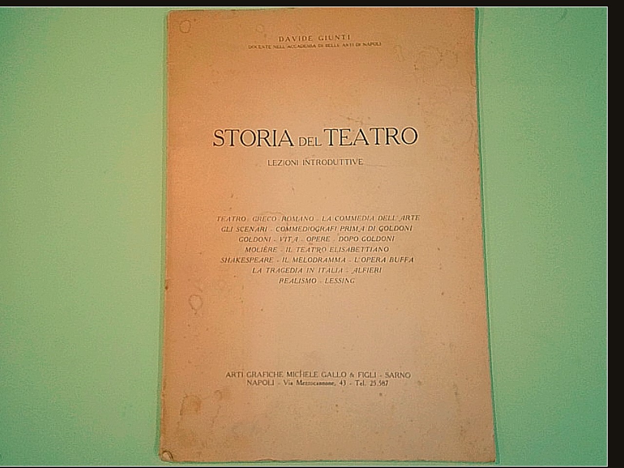 STORIA DEL TEATRO