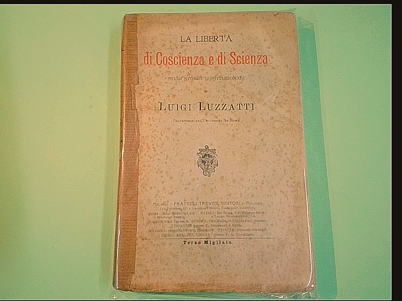 LA LIBERTÀ DI COSCIENZA E DI SCIENZA