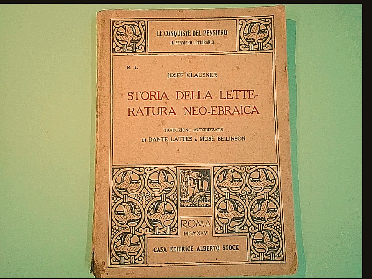 STORIA DELLA LETTERATURA NEO EBRAICA