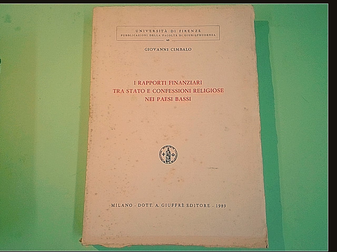 I RAPPORTI FINANZIARI TRA STATO E CONFESSIONI RELIGIOSE NEI PAESI BASSI
