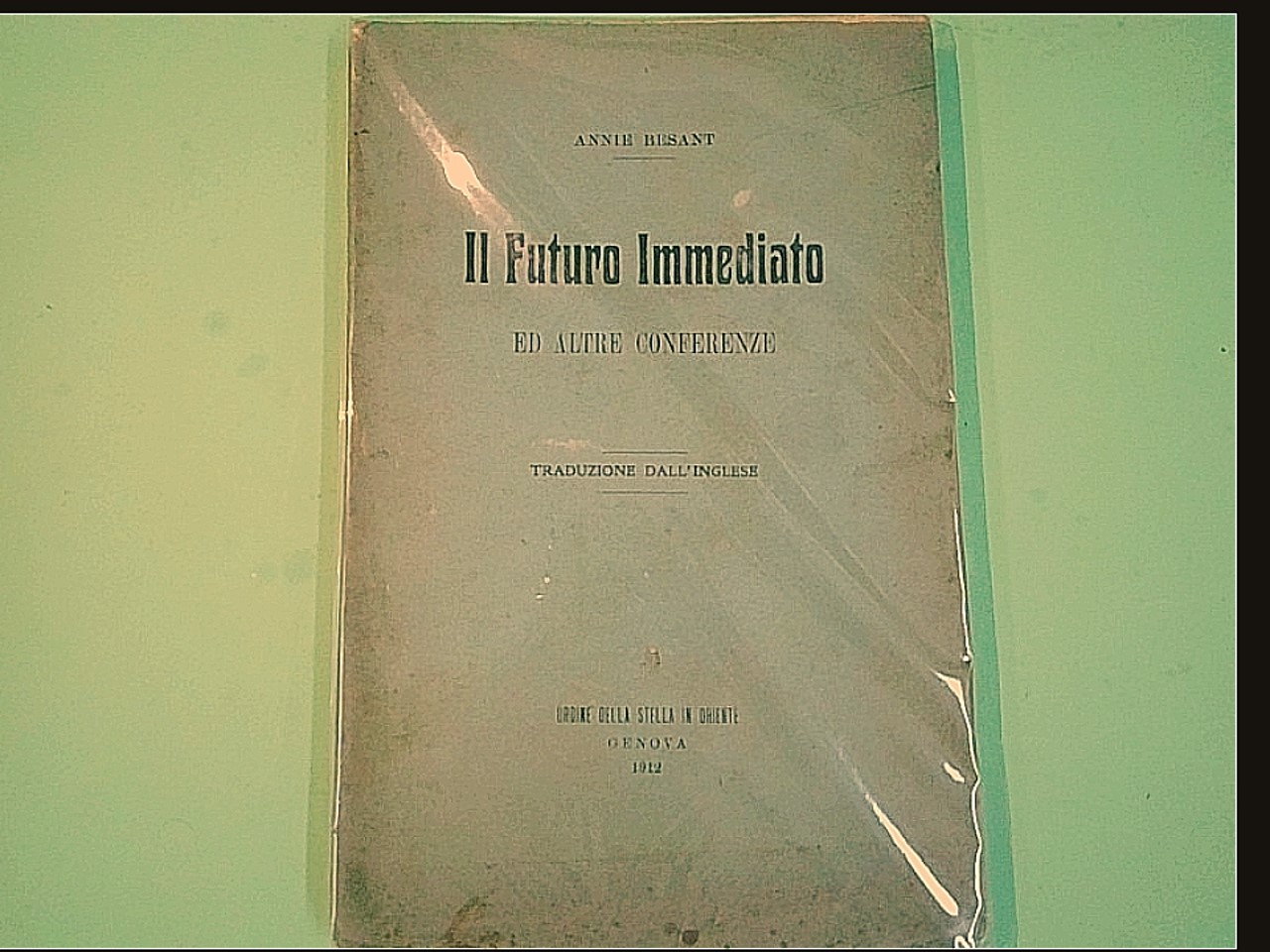 IL FUTURO IMMEDIATO ED ALTRE CONFERENZE
