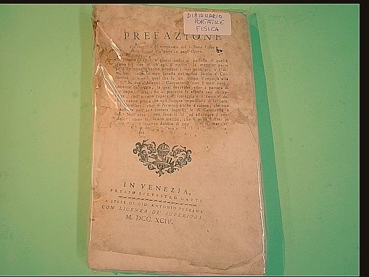 DIZIONARIO PORTATILE DI FISICA TOMO I - immagine 2