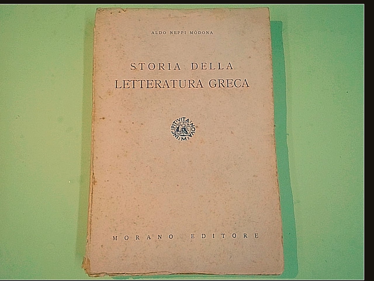 STORIA DELLA LETTERATURA GRECA