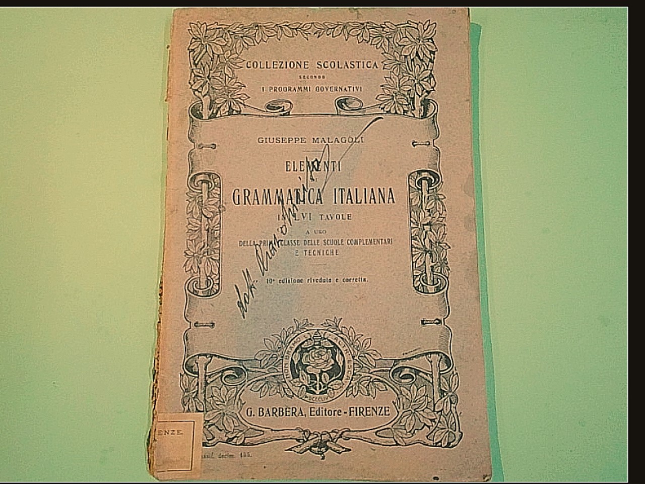 ELEMENTI DELLA GRAMMATICA ITALIANA