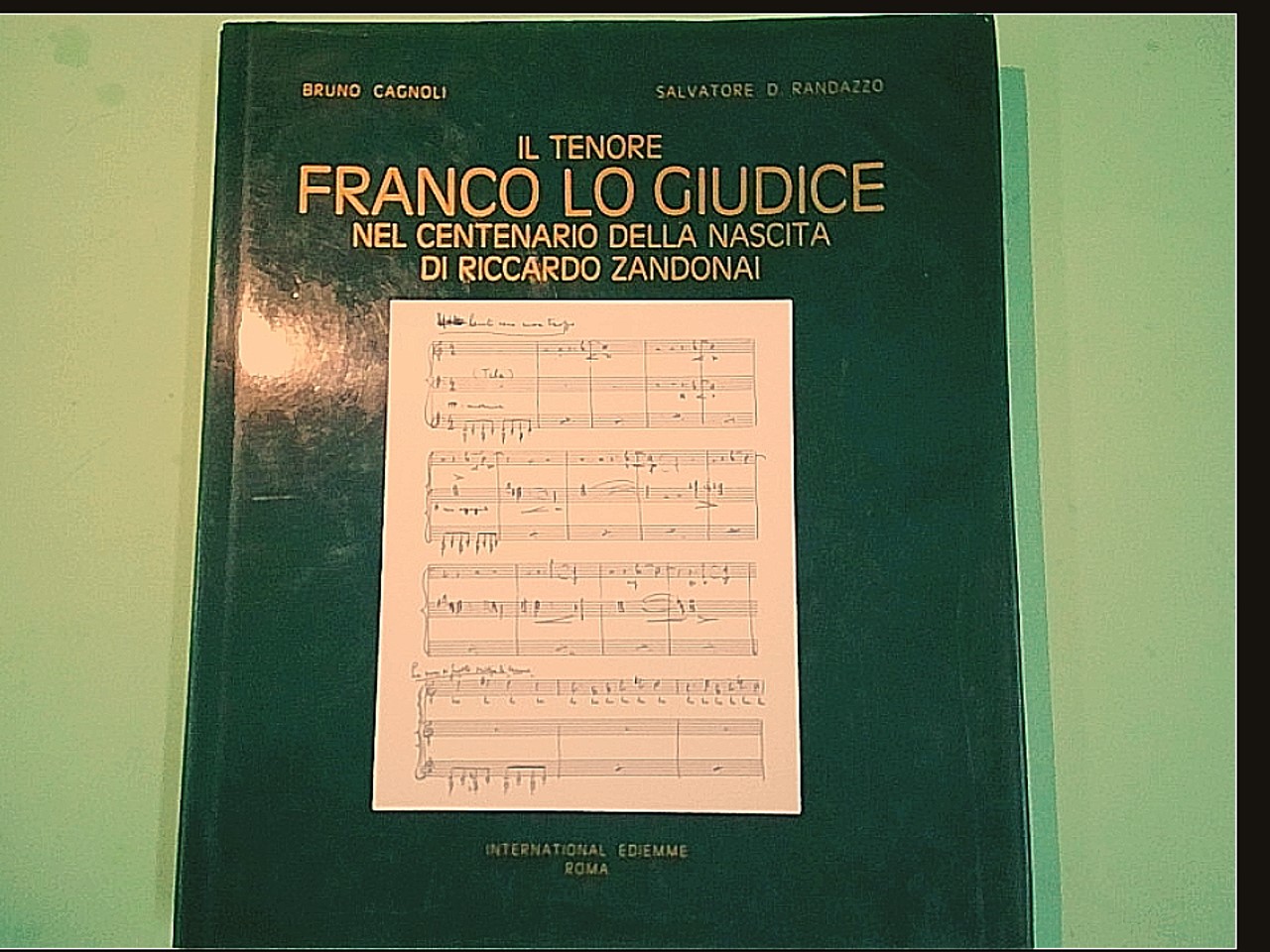 IL TENORE FRANCO LO GIUDICE NEL CENTENARIO DELLA NASCITA DI RICCARDO ZANDO0NAI