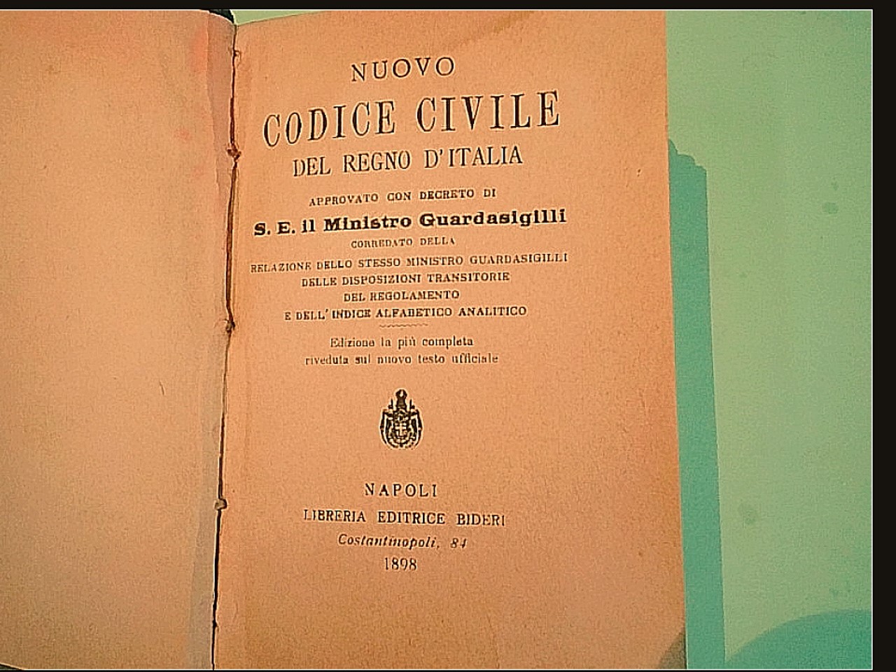 NUOVO CODICE CIVILE DEL REGNO D'ITALIA - immagine 2