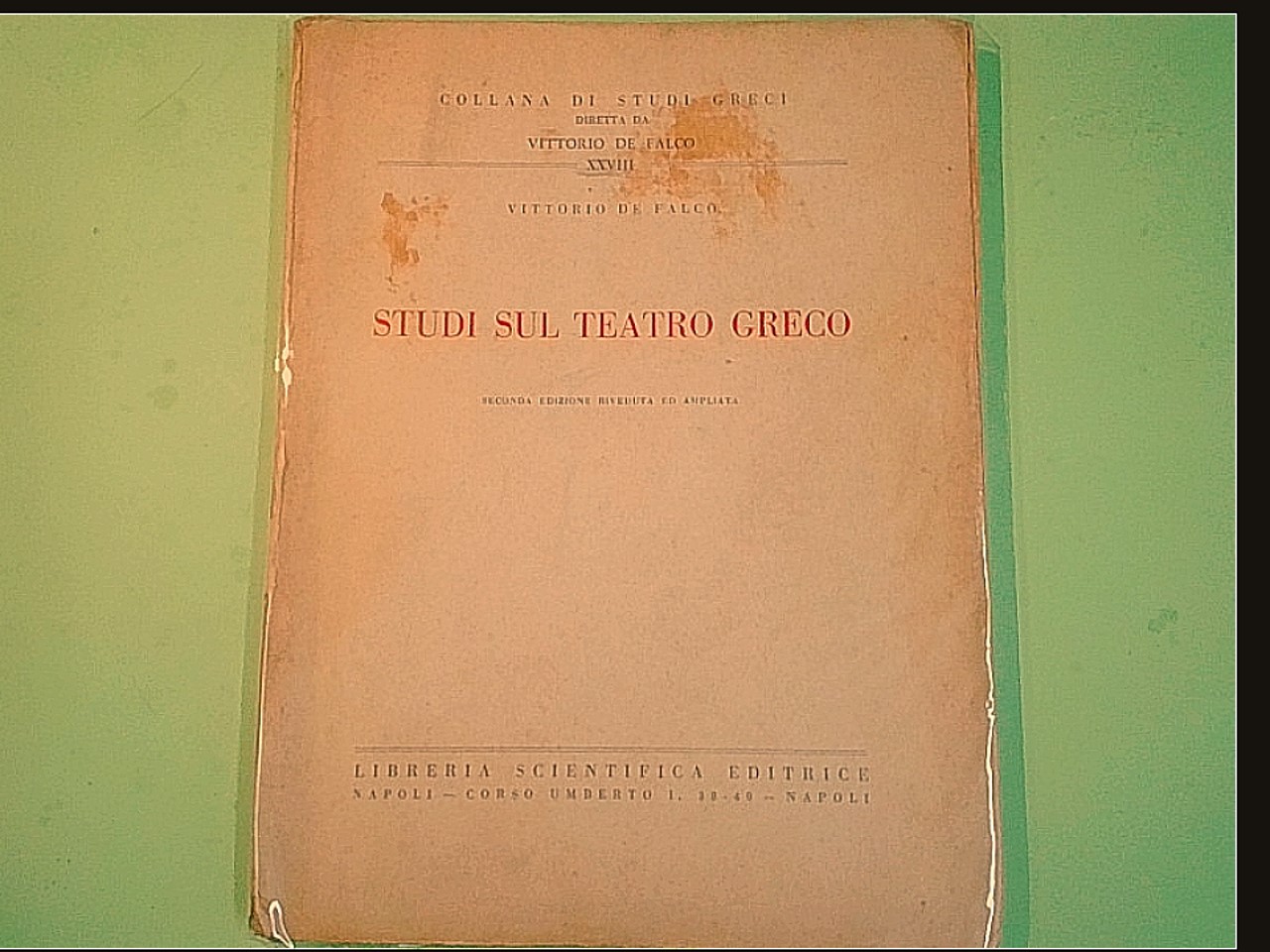 STUDI SUL TEATRO GRECO