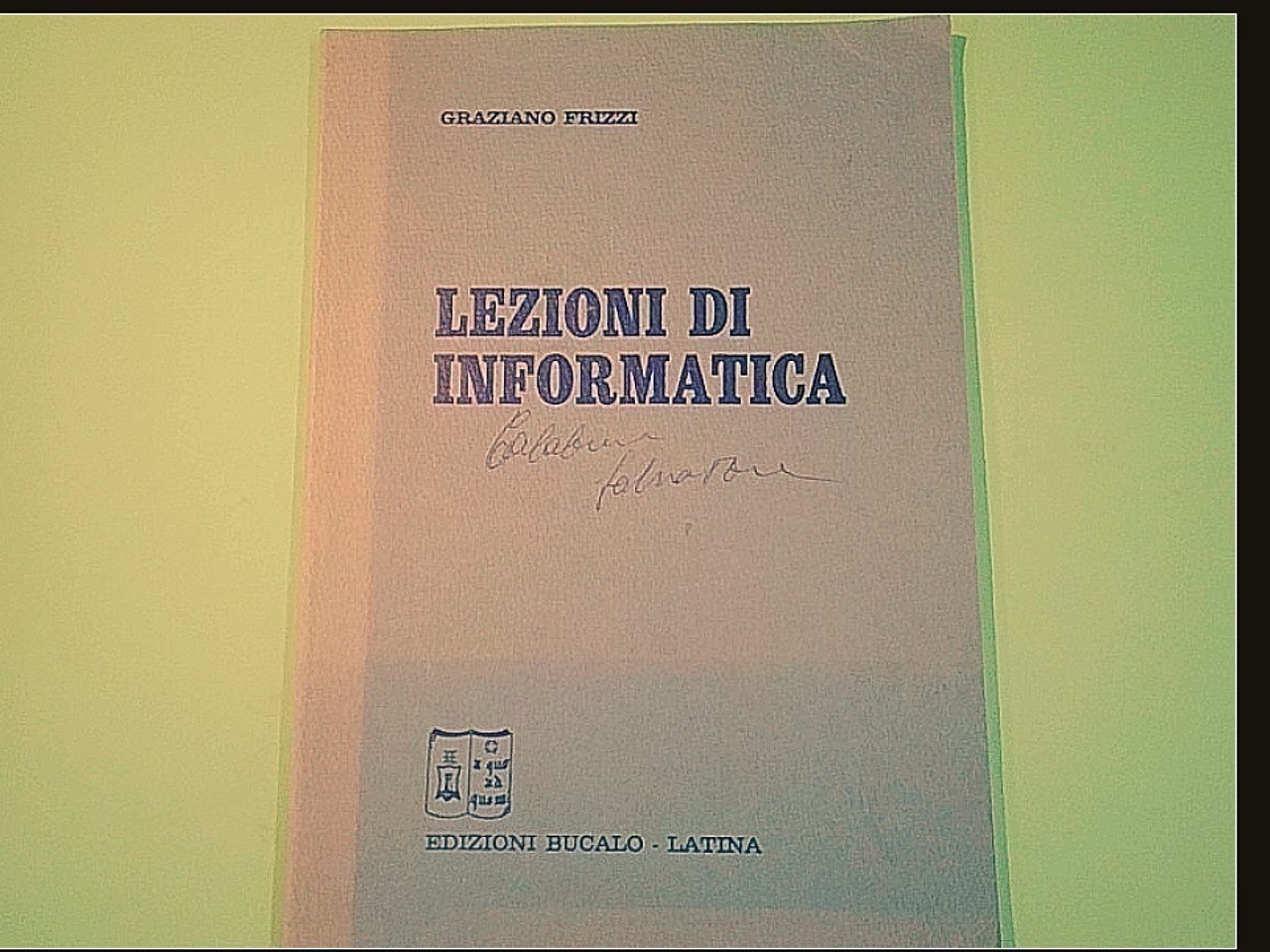 LEZIONI DI INFORMATICA