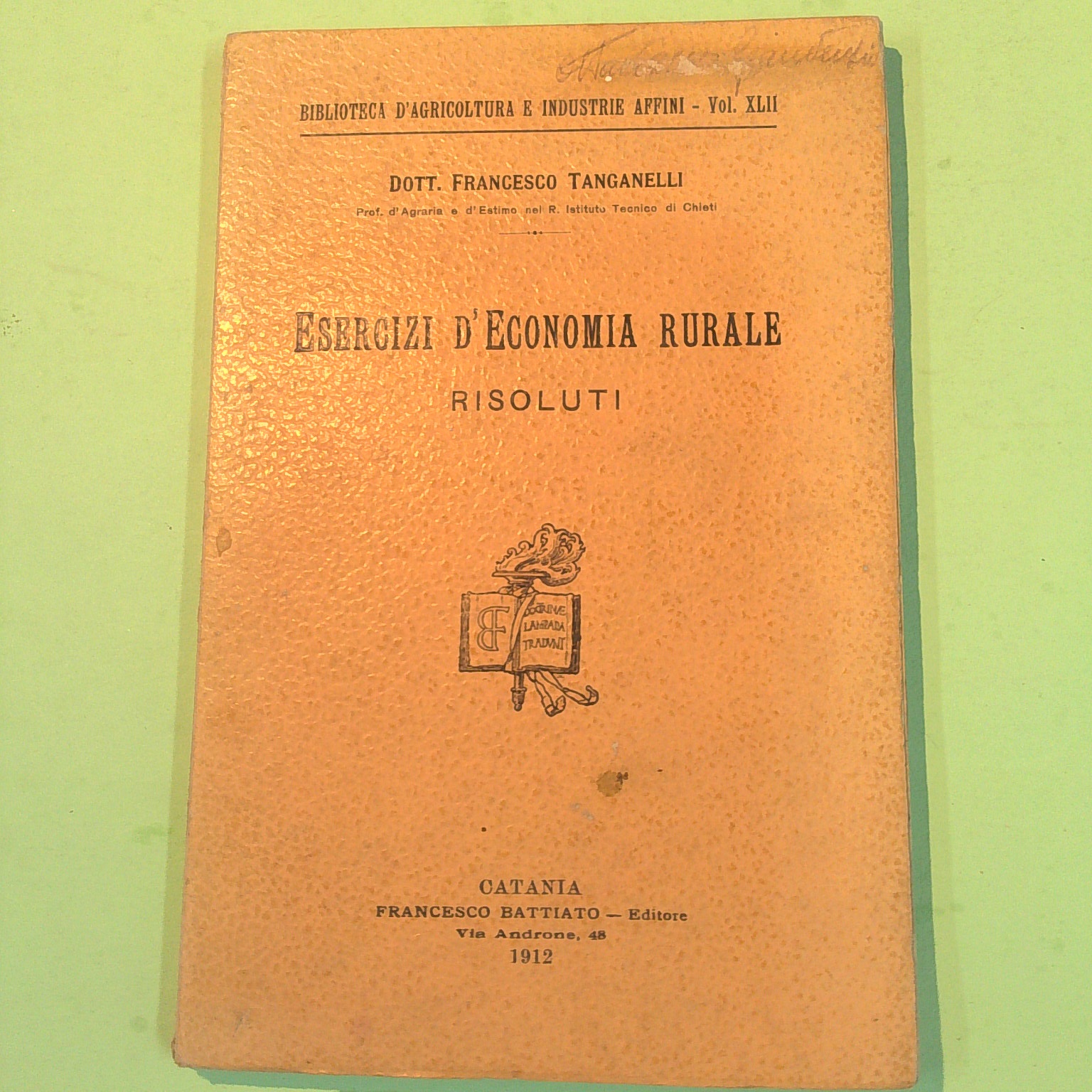 ESERCIZI D'ECONOMIA RURALE