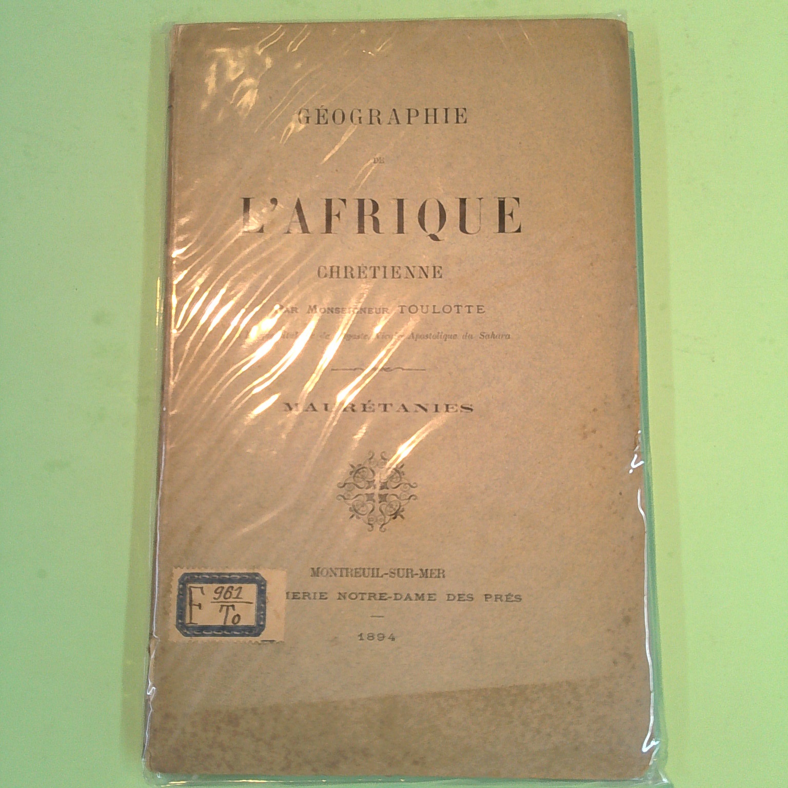 GEOGRAPHIE DE L'AFRIQUE CHRETIENNE