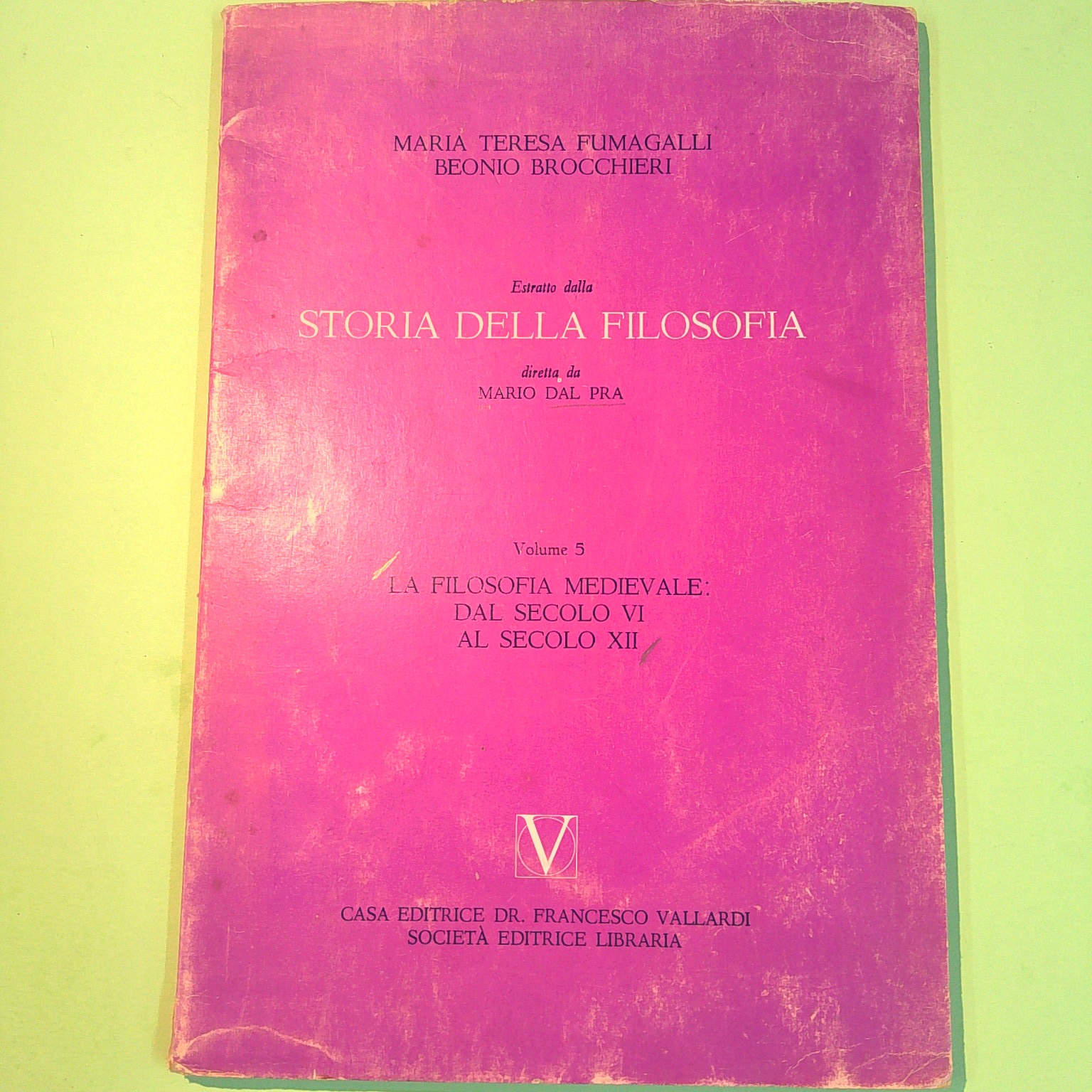 ESTRATTO DALLA STORIA DELLA FILOSOFIA VOL 5