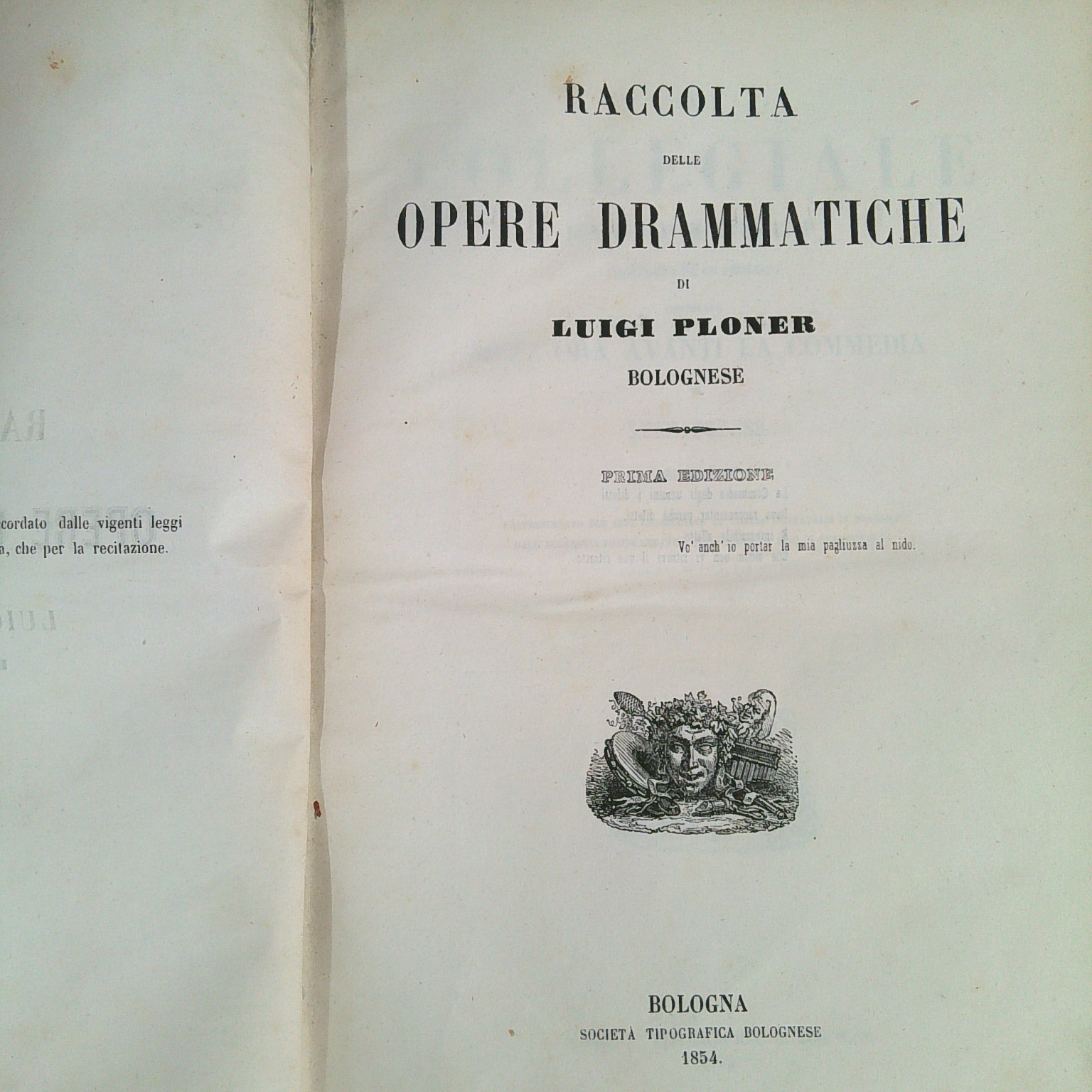 RACCOLTA DELLE OPERE DRAMMATICHE DI LUIGI PLONER - immagine 3
