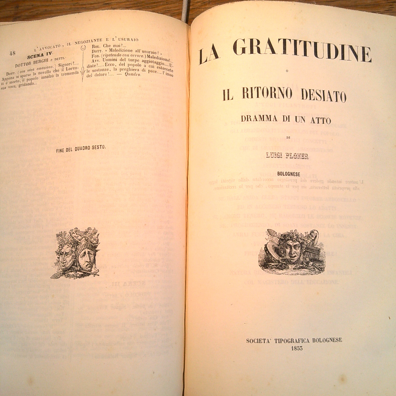 RACCOLTA DELLE OPERE DRAMMATICHE DI LUIGI PLONER - immagine 6