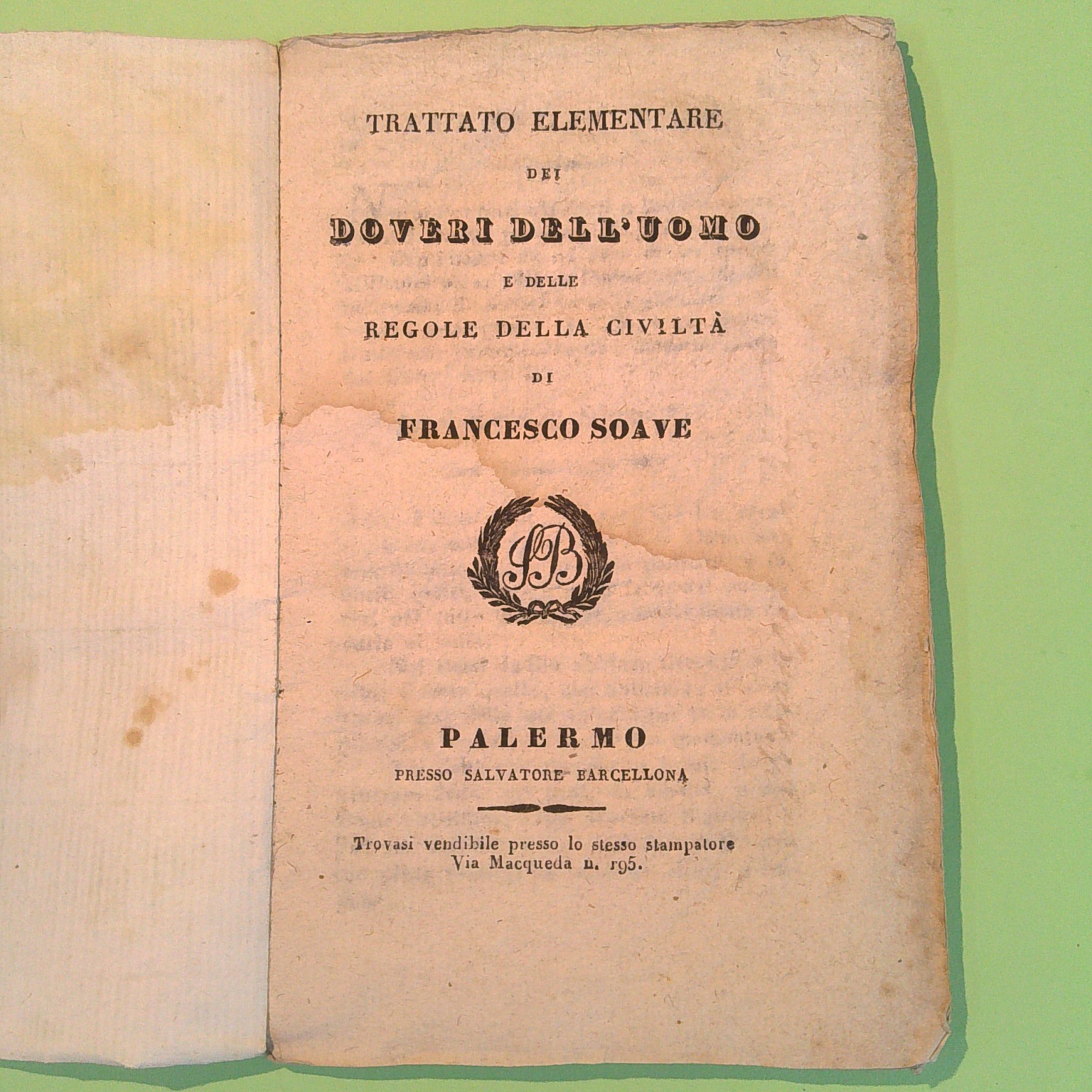 TRATTATO ELEMENTARE DEI DOVERI DELL'UOMO - immagine 2