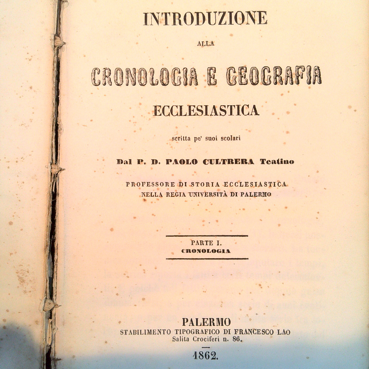 INTRODUZIONE ALLA CRONOLOGIA E GEOGRAFIA ECCLESIASTICA - immagine 2