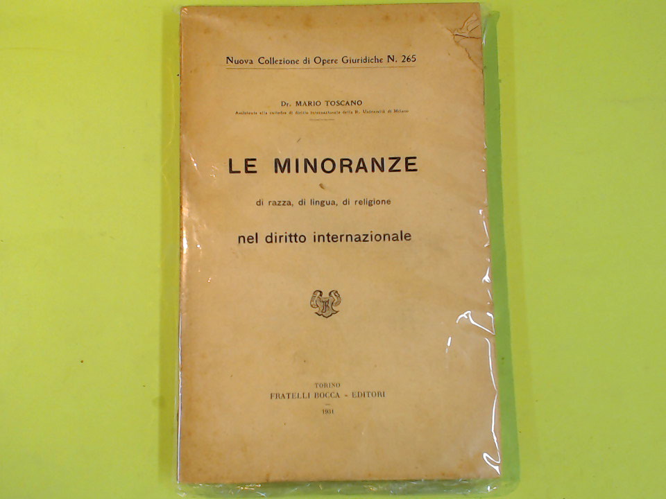 LE MINORANZE NEL DIRITTO INTERNAZIONALE