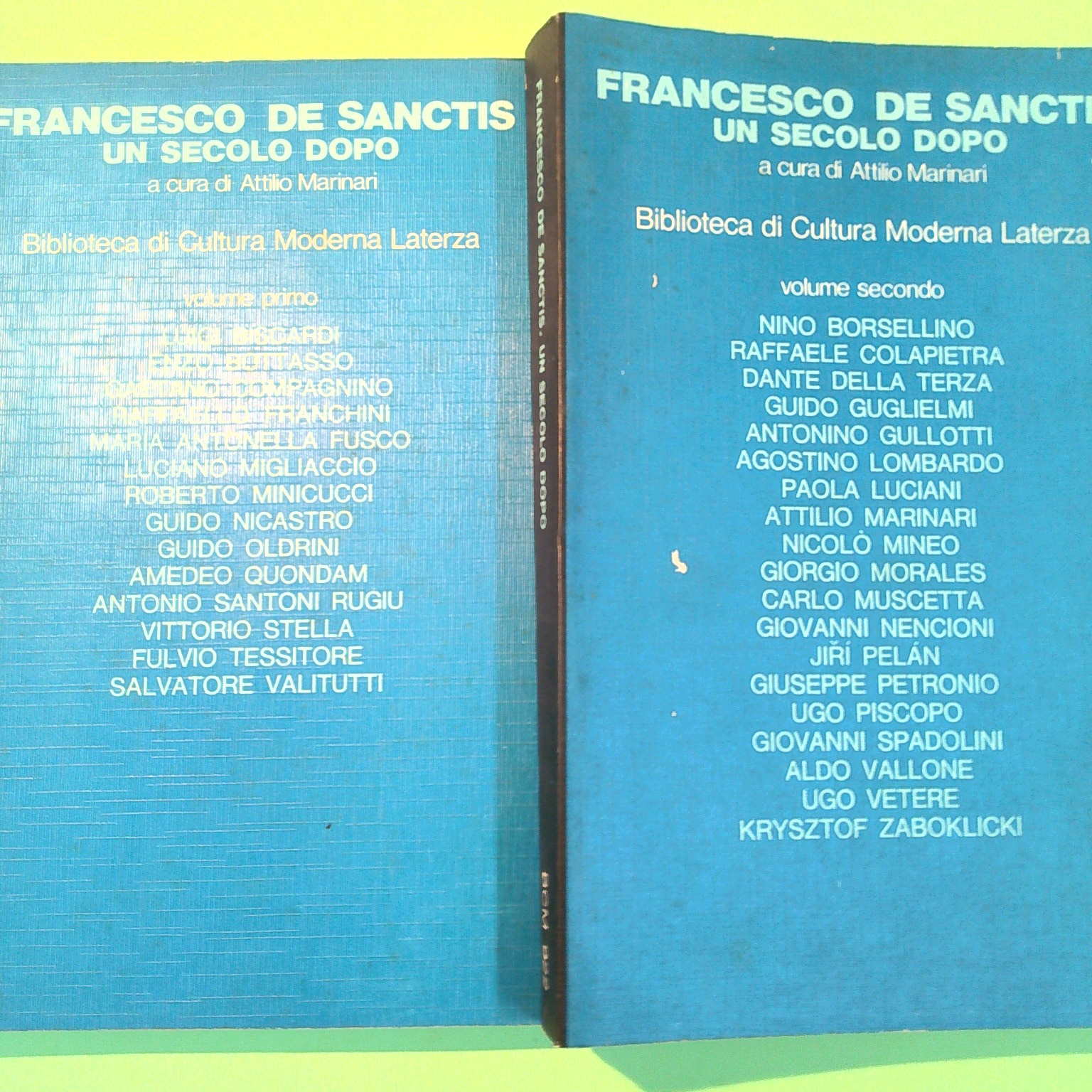 FRANCESCO DE SANCTIS UN SECOLO DOPO VOL I E II