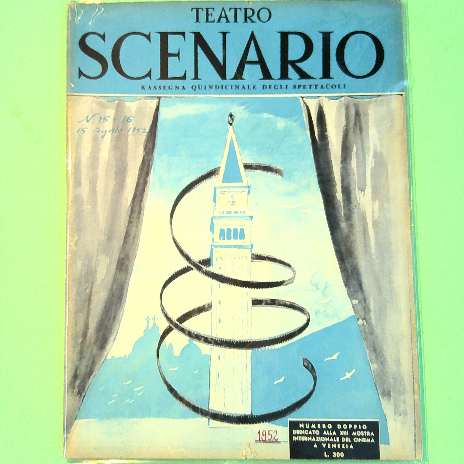 TEATRO SCENARIO AGOSTO 1957 N 15-16