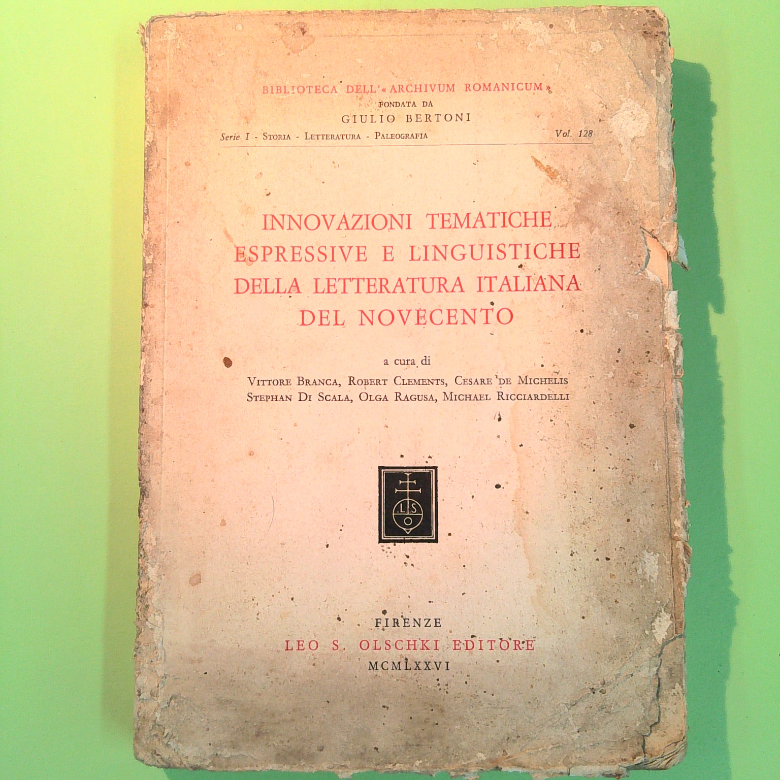 INNOVAZIONI TEMATICHE ESPRESSIVE E LINGUISTICHE DELLA LETTERATURA ITALIANA