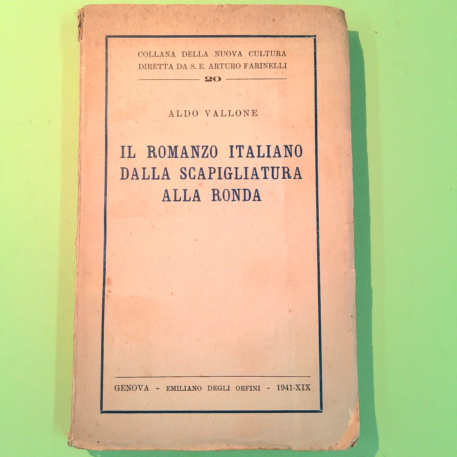IL ROMANZO ITALIANO DALLA SCAPIGLIATURA ALLA RONDA