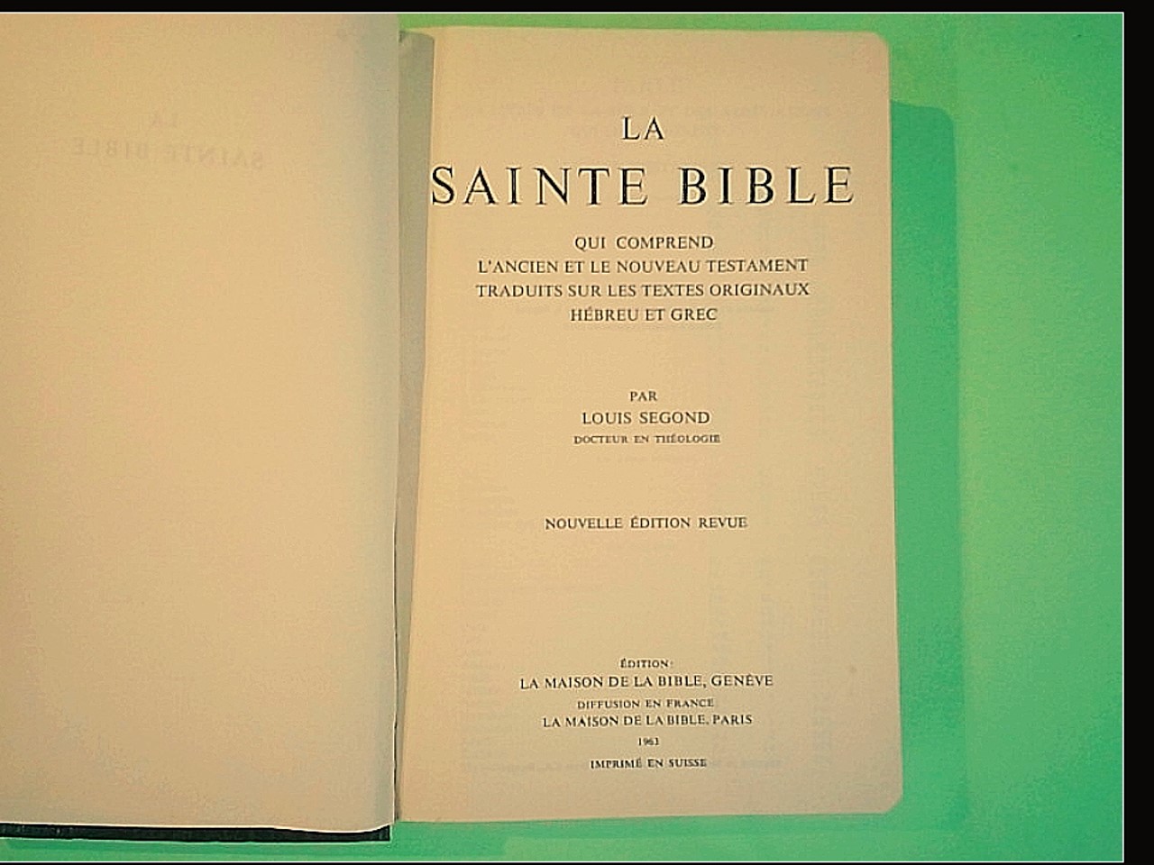 LA SAINT BIBLE - immagine 2