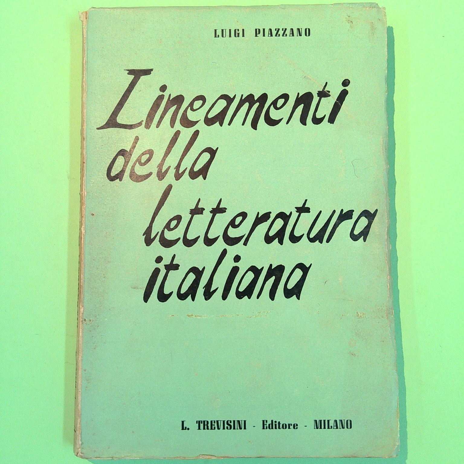 LINEAMENTI DELLA LETTERATURA ITALIANA
