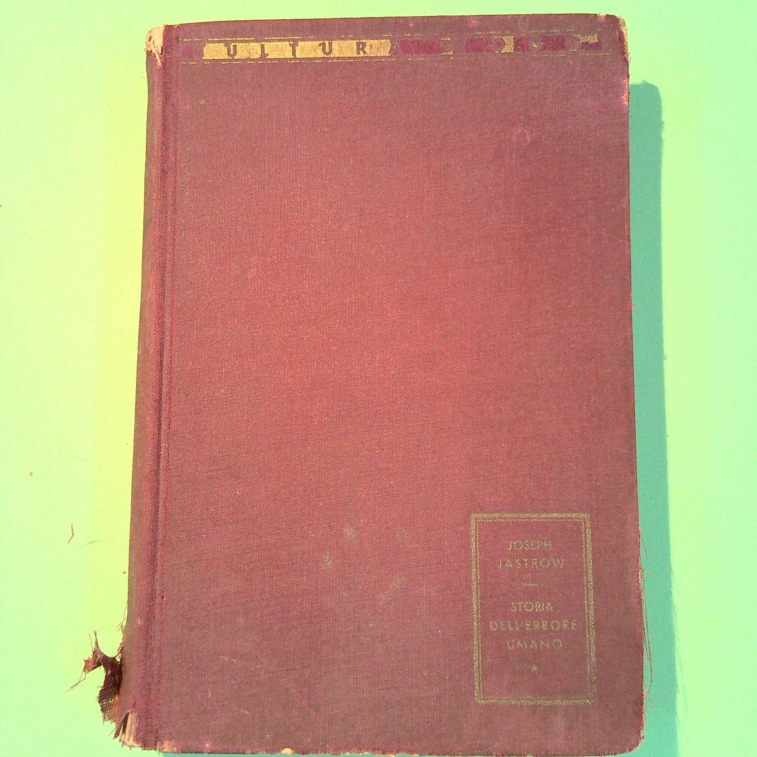 STORIA DELL'ERRORE UMANO