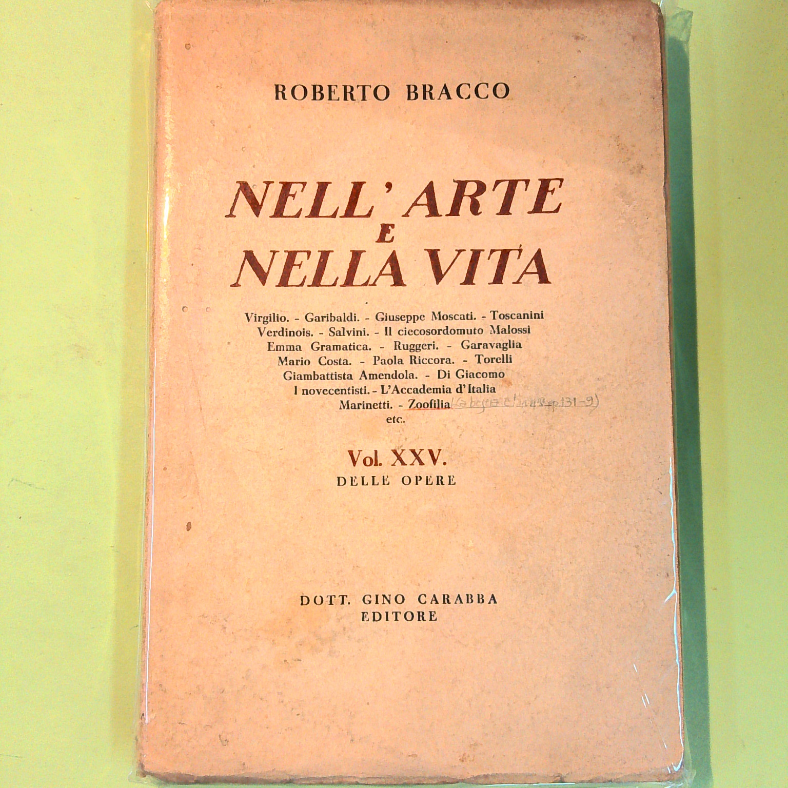 NELL'ARTE E NELLA VITA
