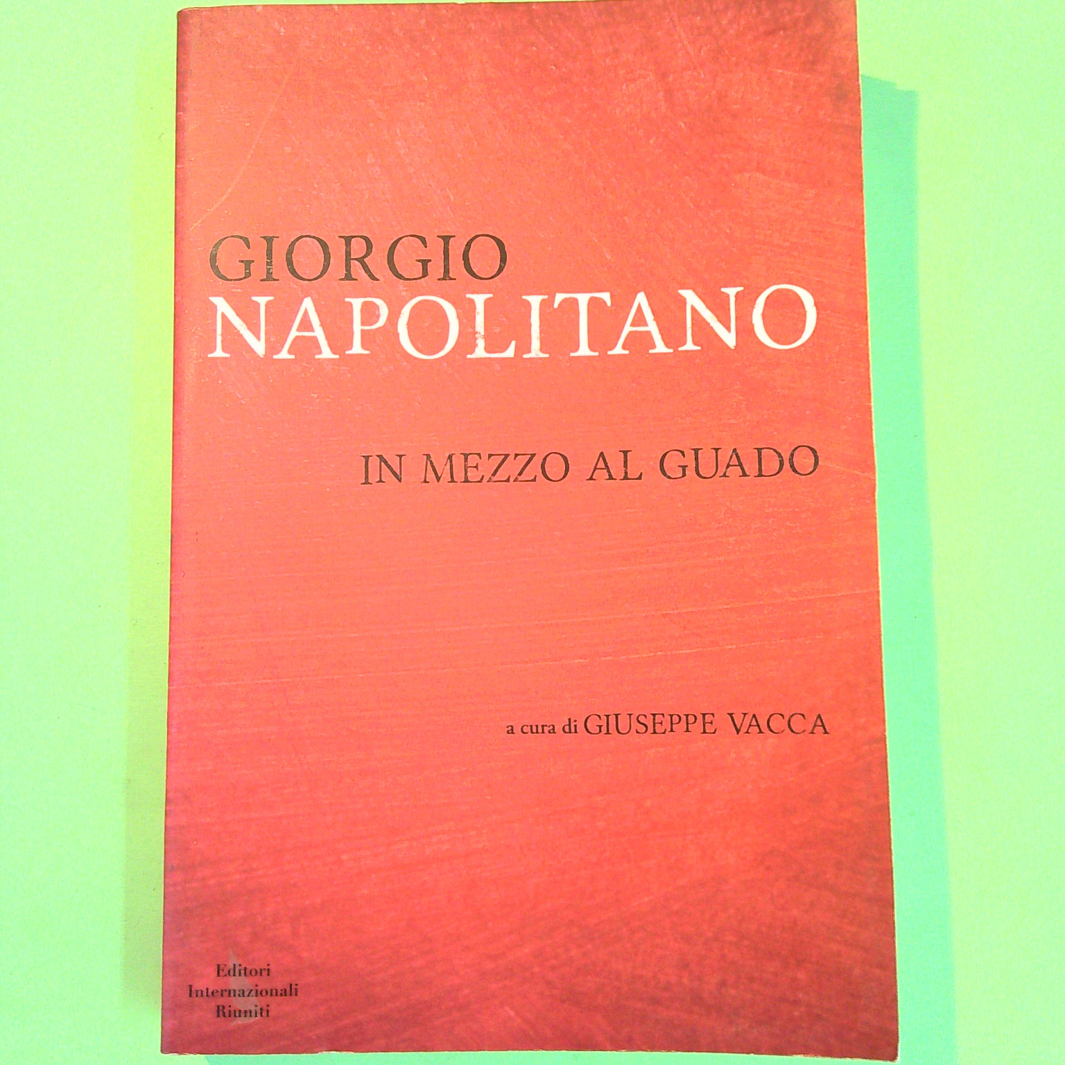 IN MEZZO AL GUADO GIORGIO NAPOLITANO