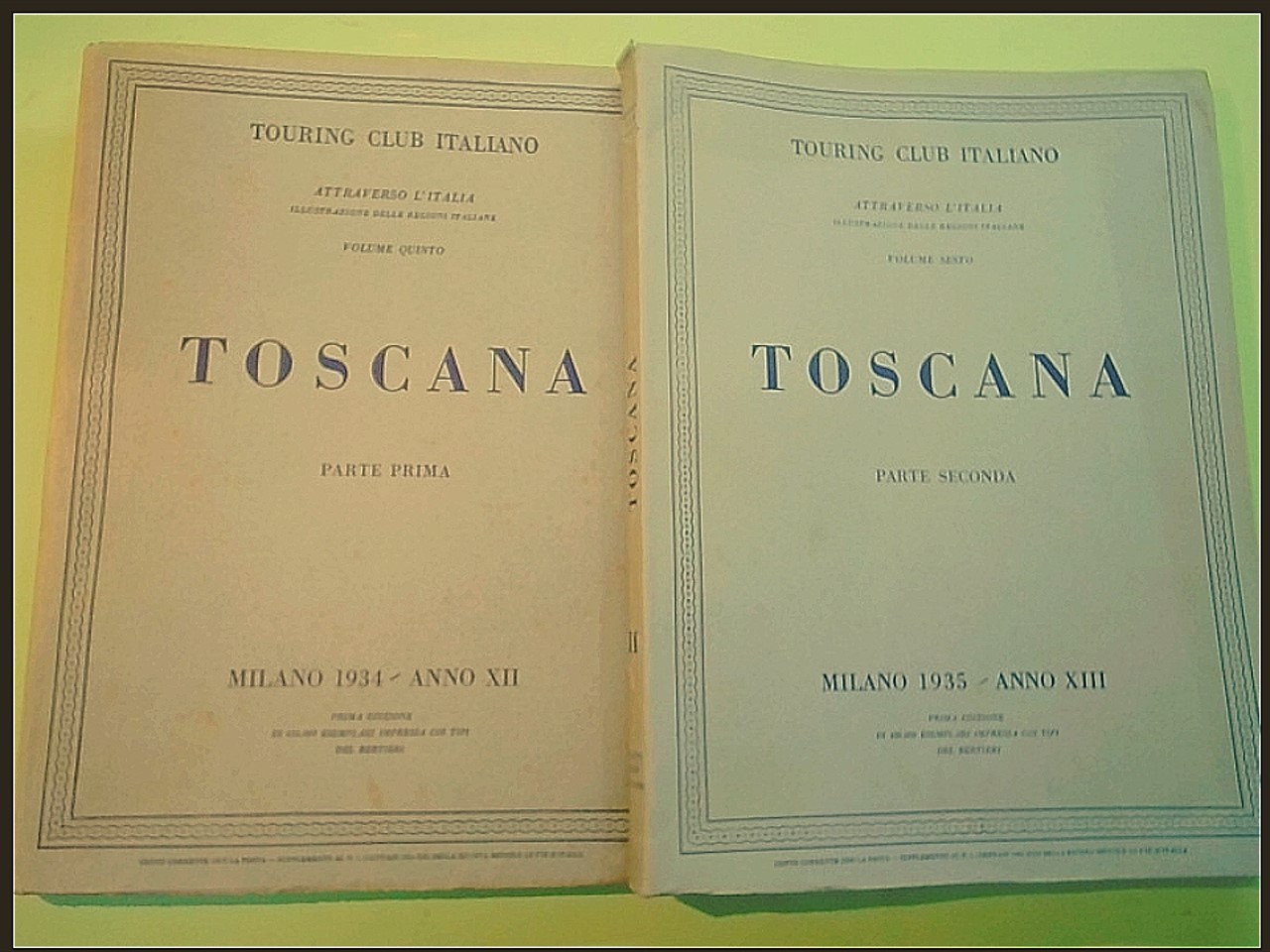 TOSCANA PARTE I E II