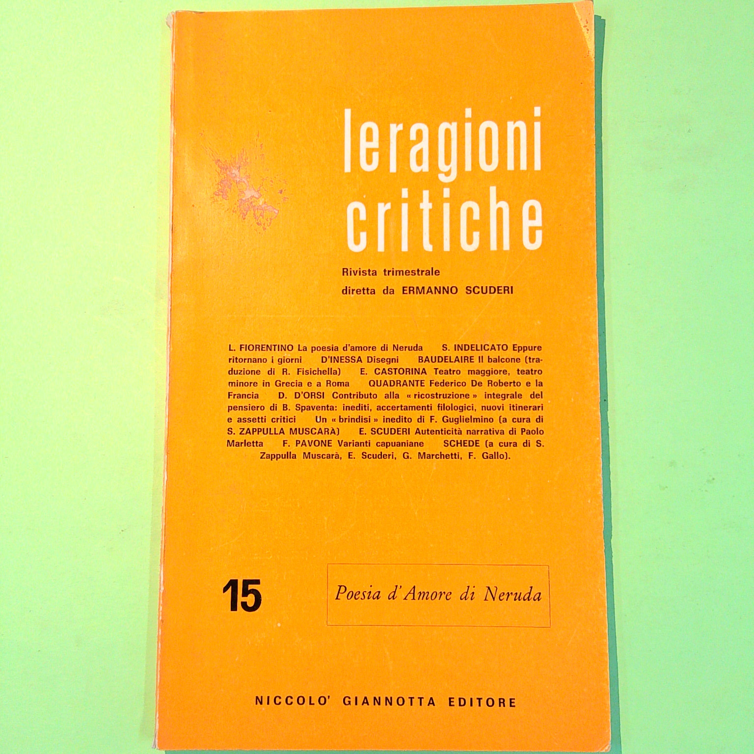 LE RAGIONI CRITICHE GENNAIO MARZO 1975 N. 15