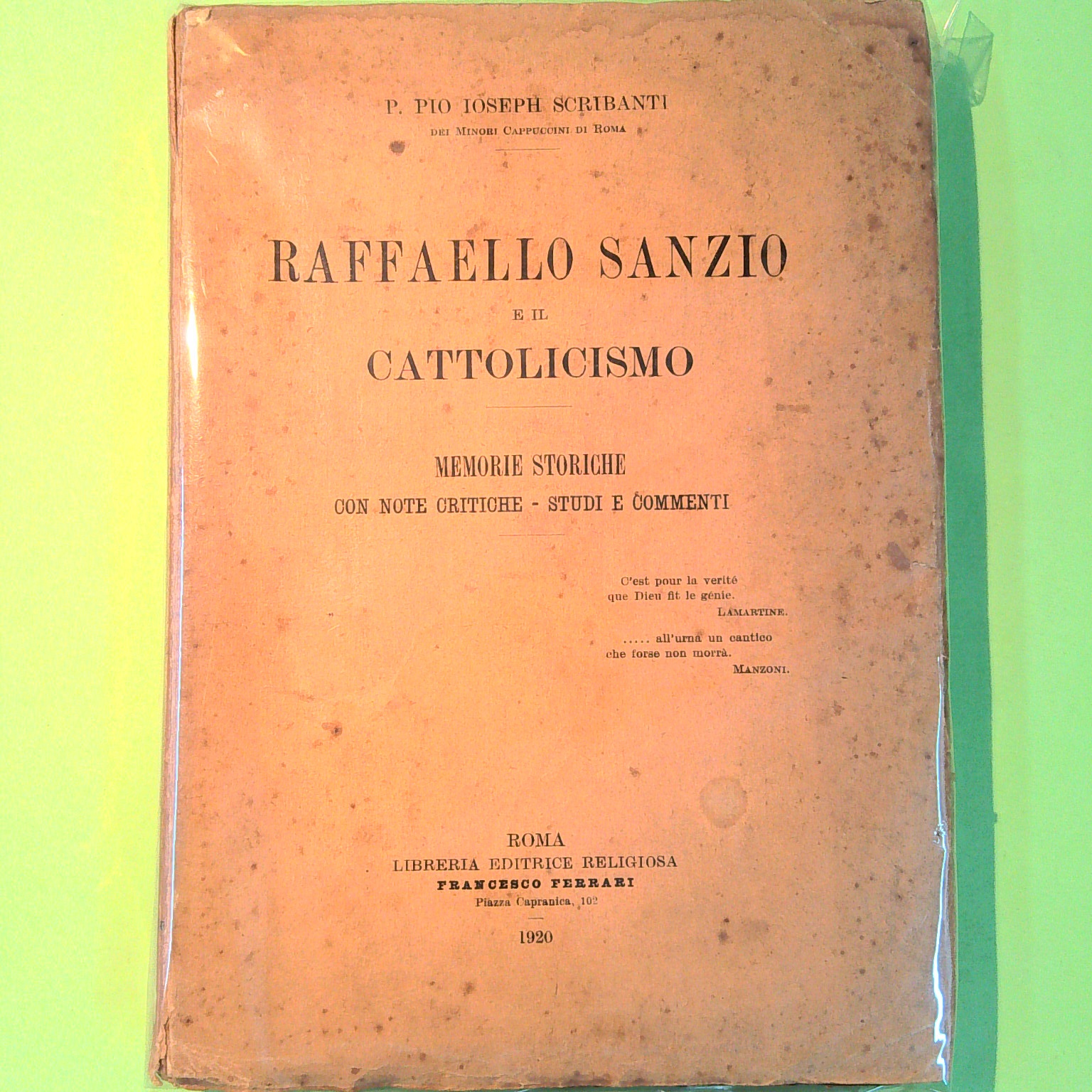 RAFFAELLO SANZIO E IL CATTOLICISMO