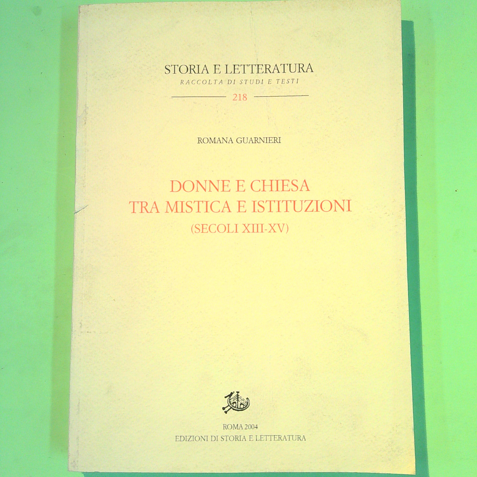 DONNE E CHIESA TRA MISTICA E ISTITUZIONI