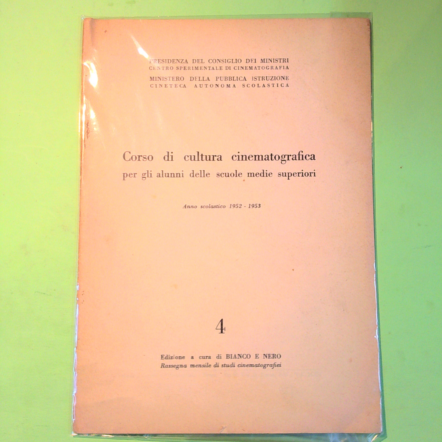 CORSO DI CULTURA CINEMATOGRAFICA 4