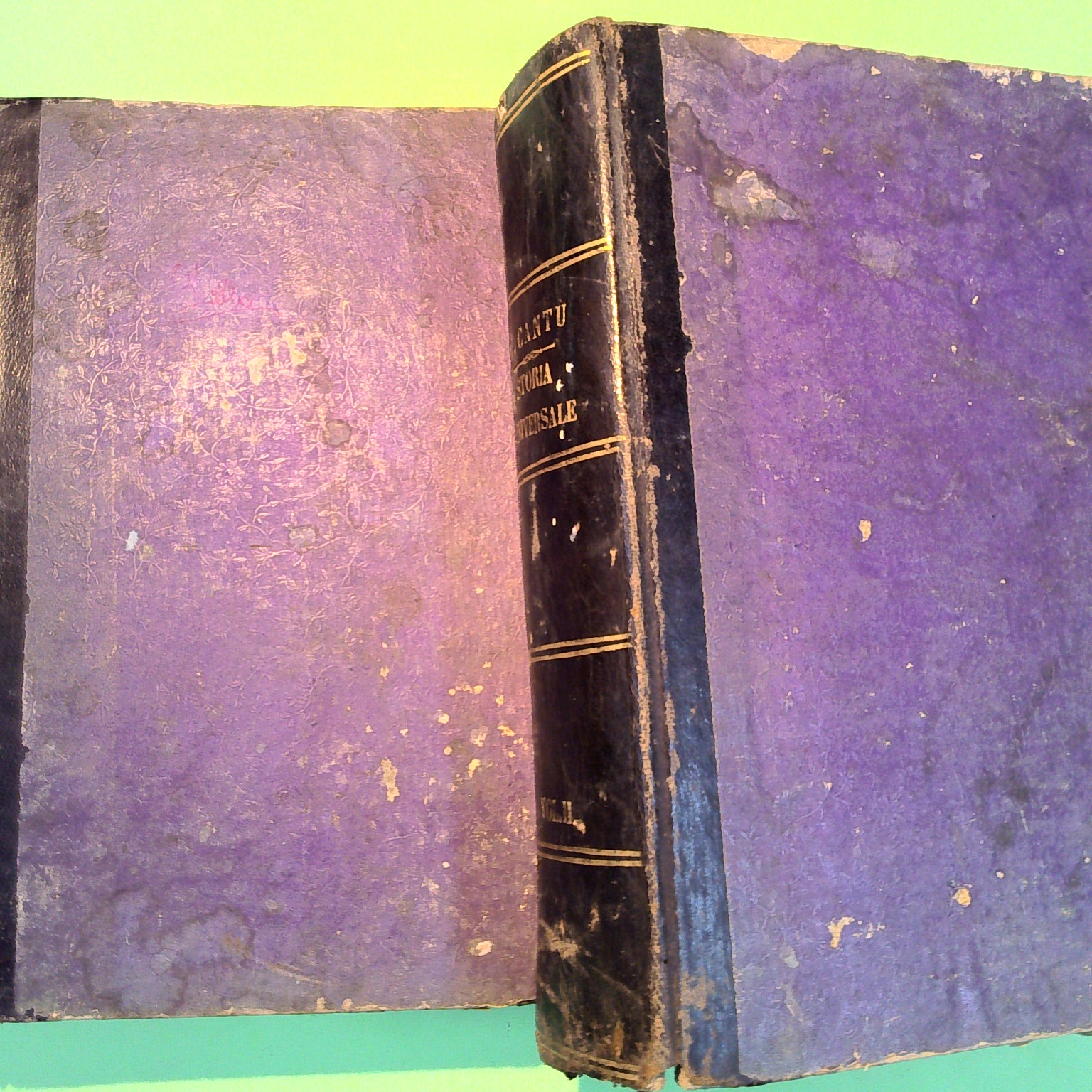 STORIA UNIVERSALE CESARE CANTÙ VOL I E