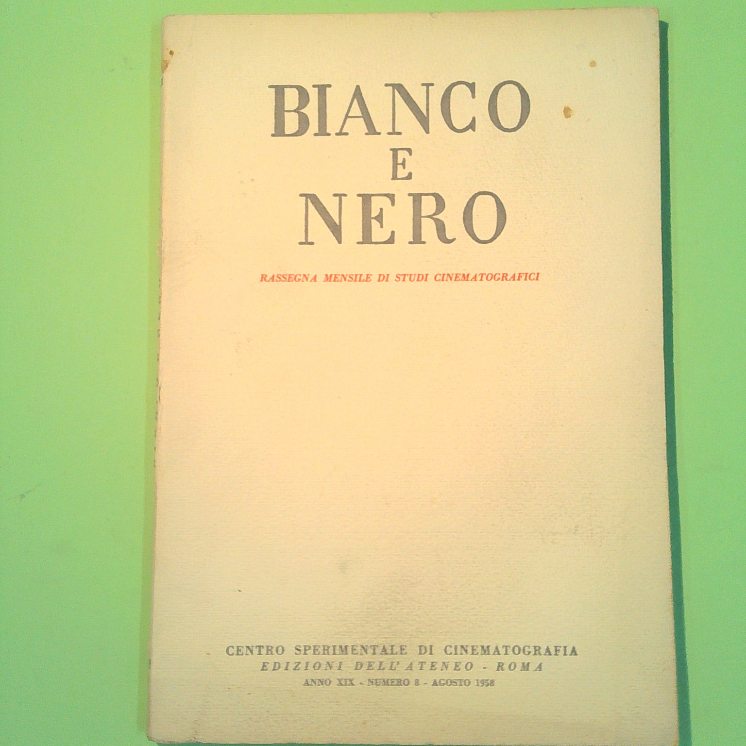 BIANCO E NERO MAGGIO 1957 N 5