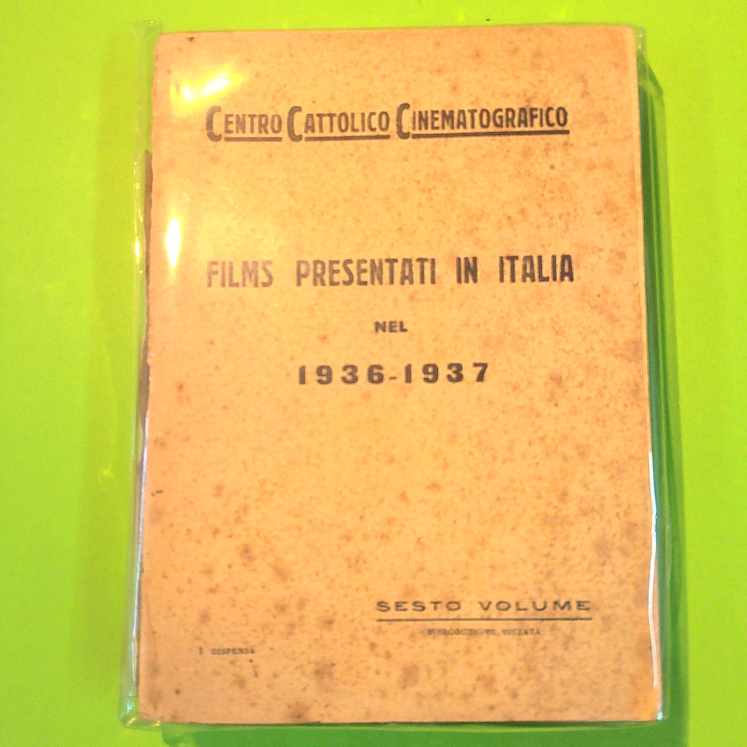 FILMS PRESENTATI IN ITALIA NEL 1936-1937