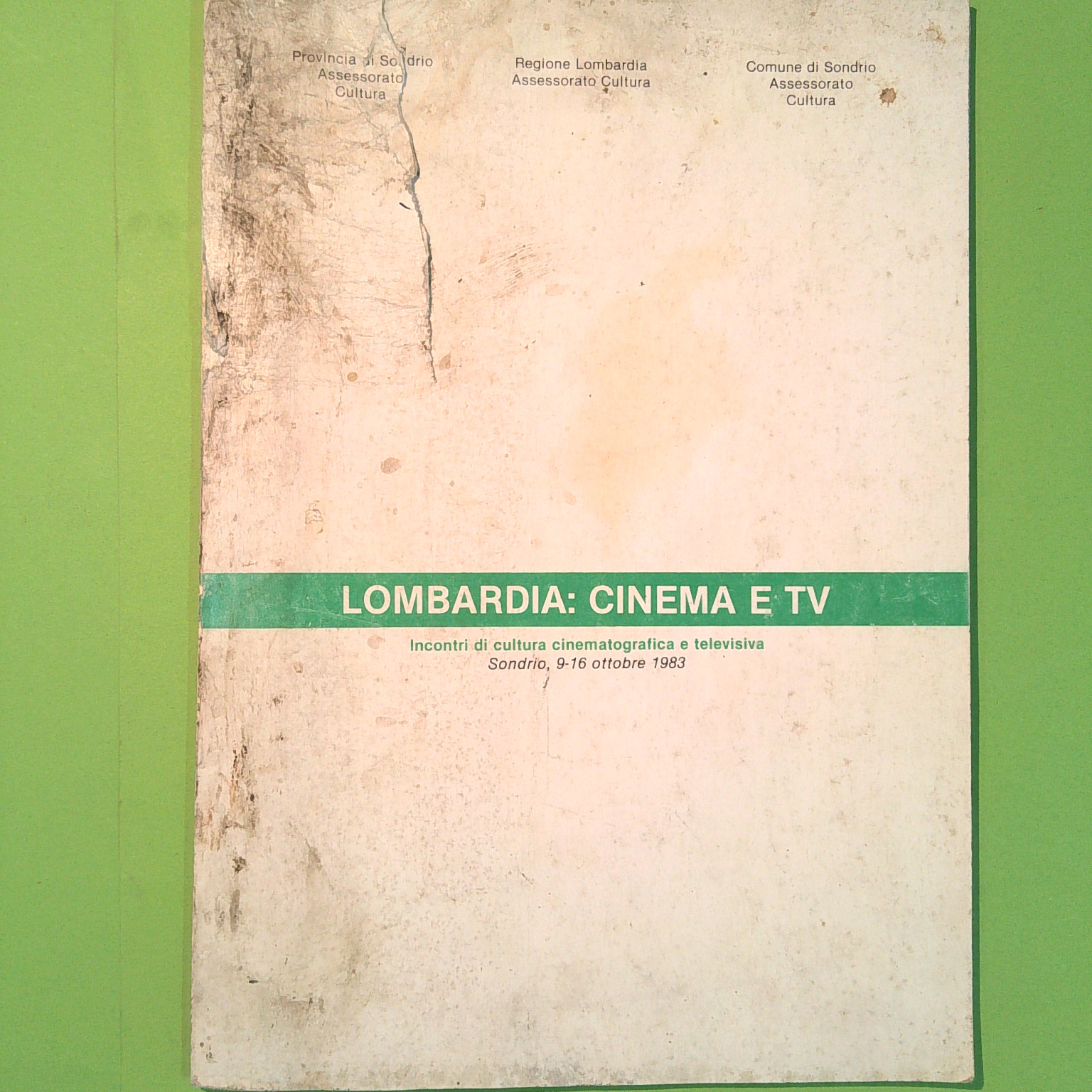 LOMBARDIA CINEMA E TV SONDRIO 9-16 OTTOBRE 1983