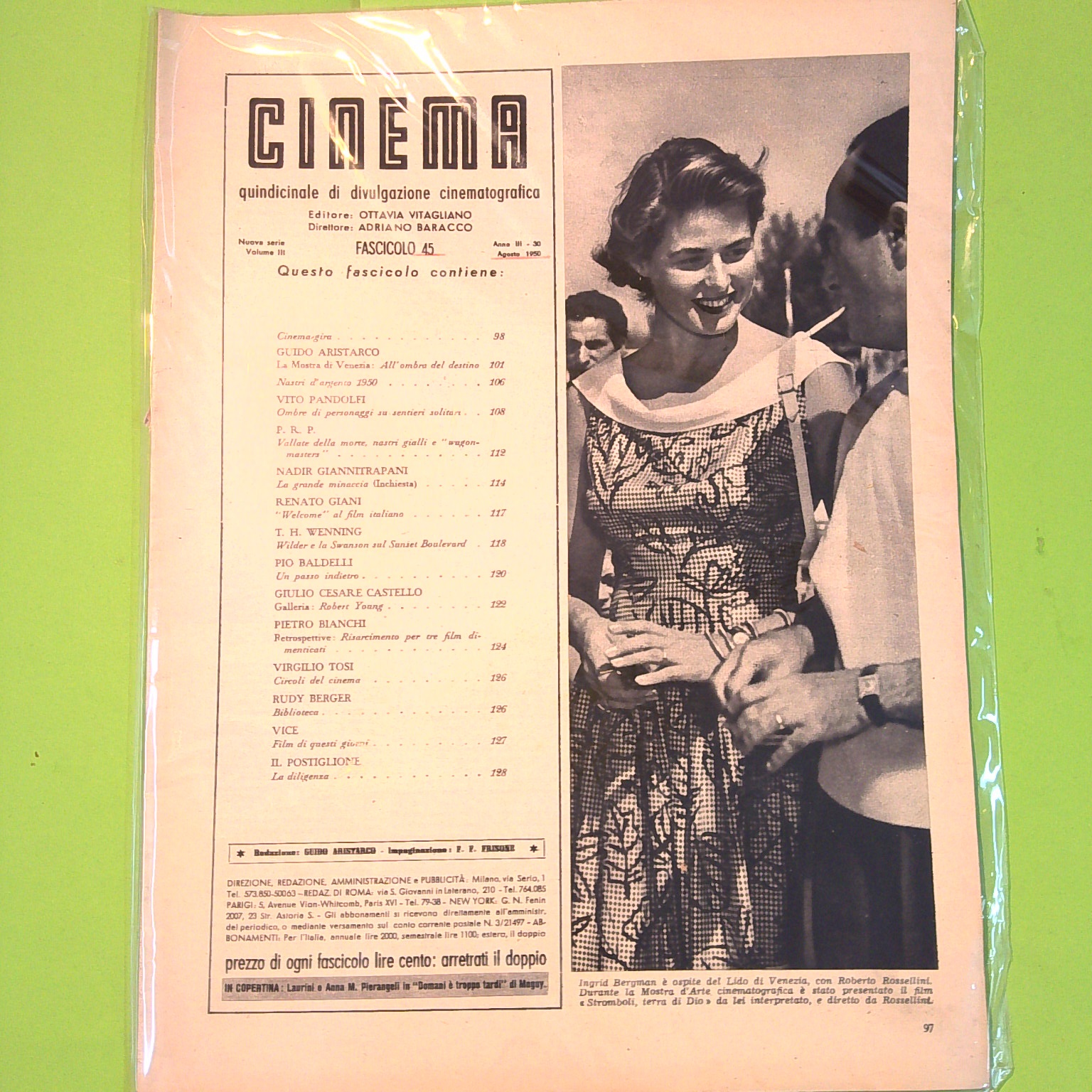 CINEMA 30 AGOSTO 1950 N 45