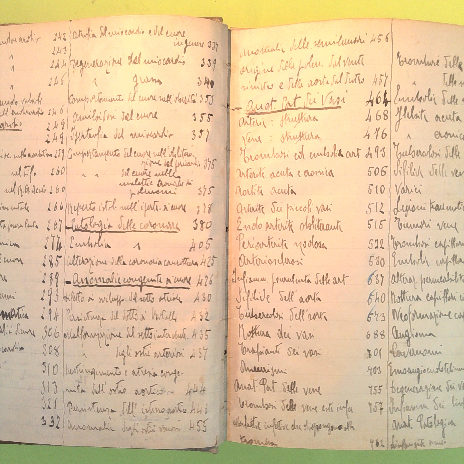 APPUNTI MANOSCRITTI DELLE LEZIONI DI ANATOMIA PATOLOGICA PROF DIONISI 1910-11 - immagine 5