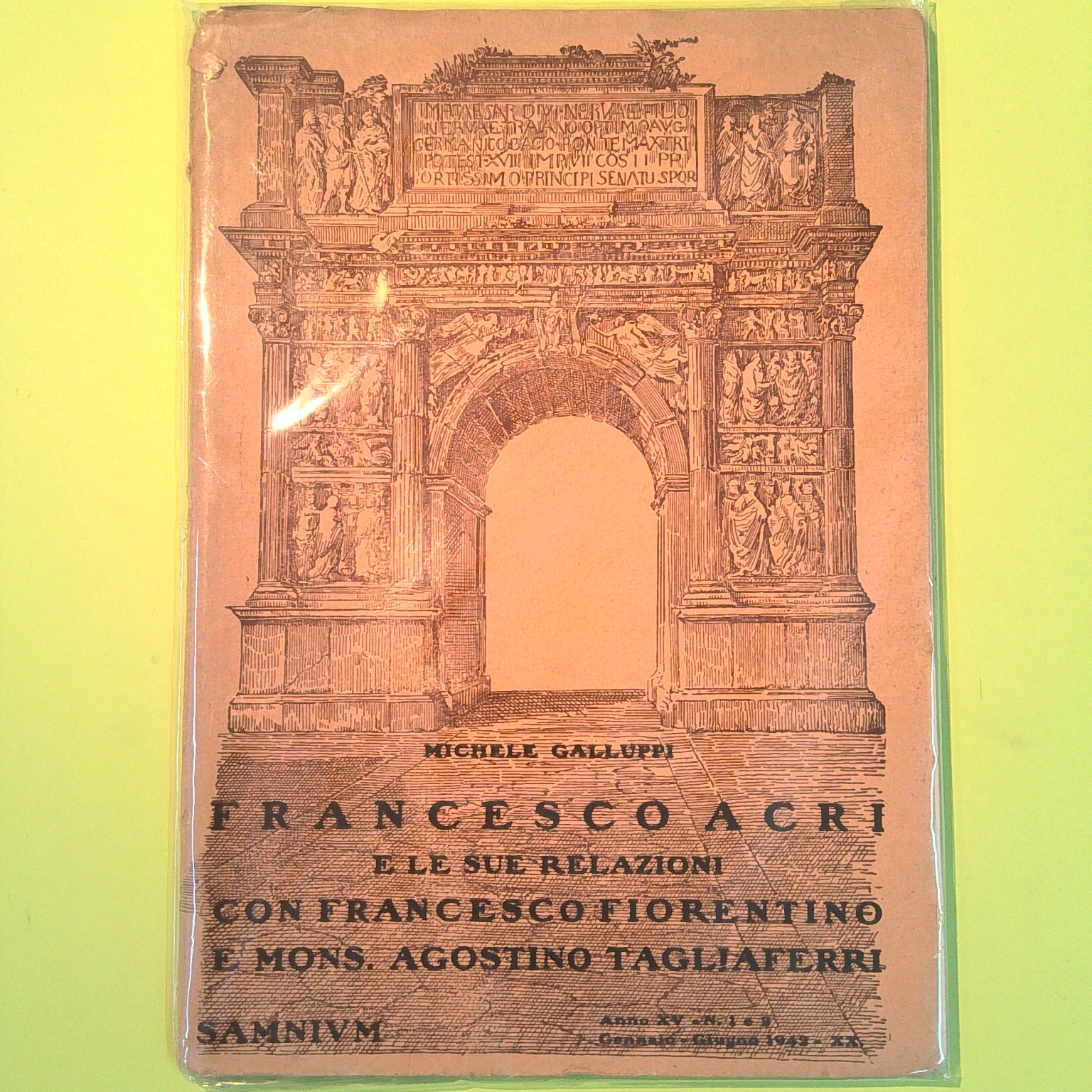 FRANCESCO ACRI E LE SUE RELAZIONI CON FRANCESCO FIORENTINO