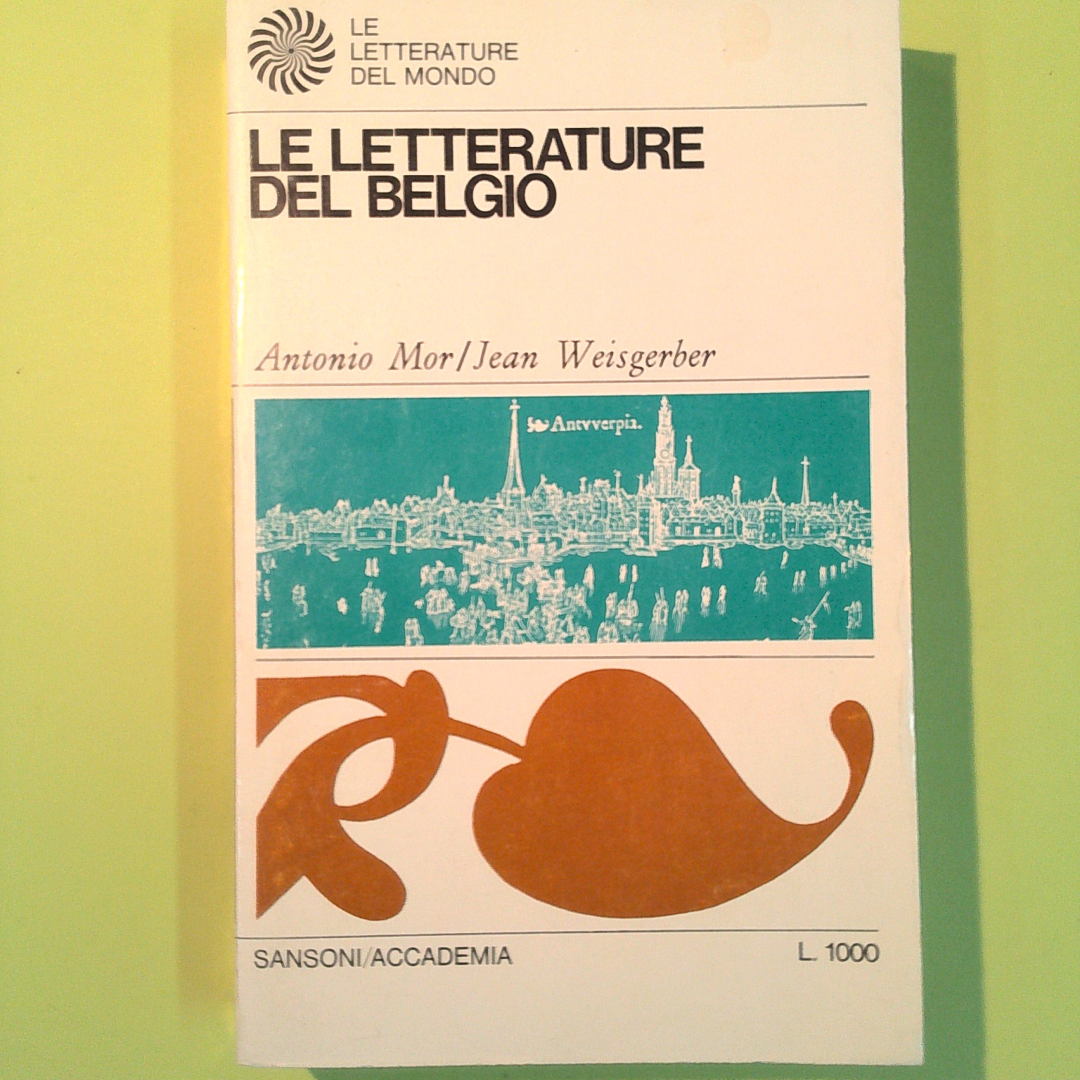 LE LETTERATURE DEL BELGIO