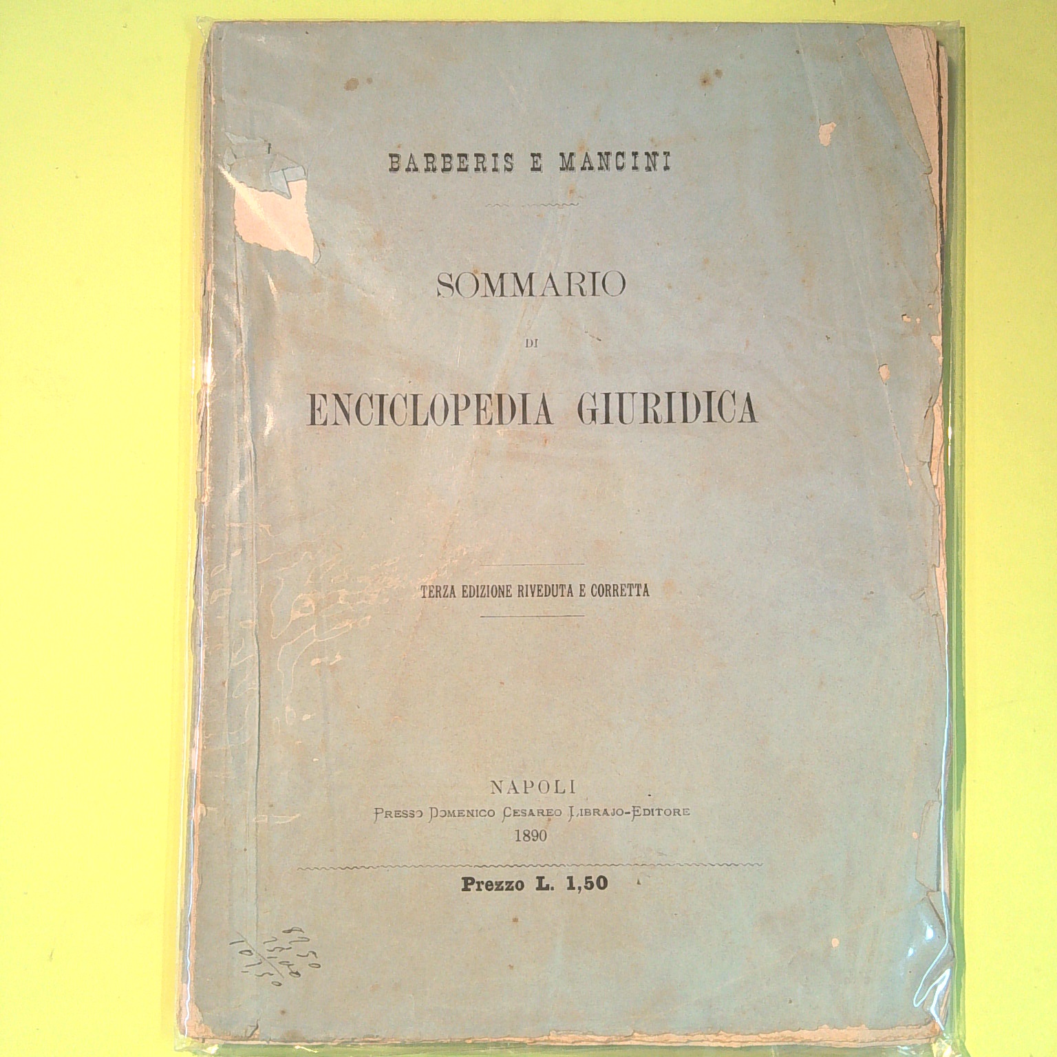 SOMMARIO DI ENCICLOPEDIA GIURIDICA