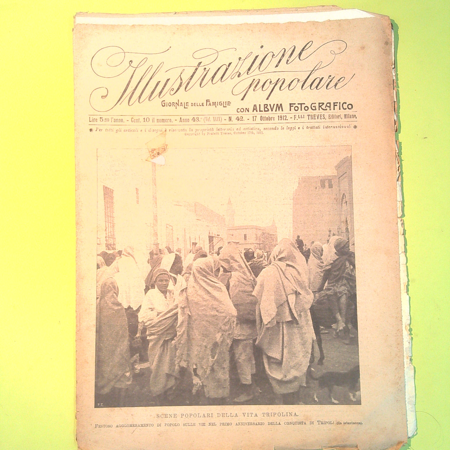 ILLUSTRAZIONE POPOLARE OTTOBRE 1912 N. 42