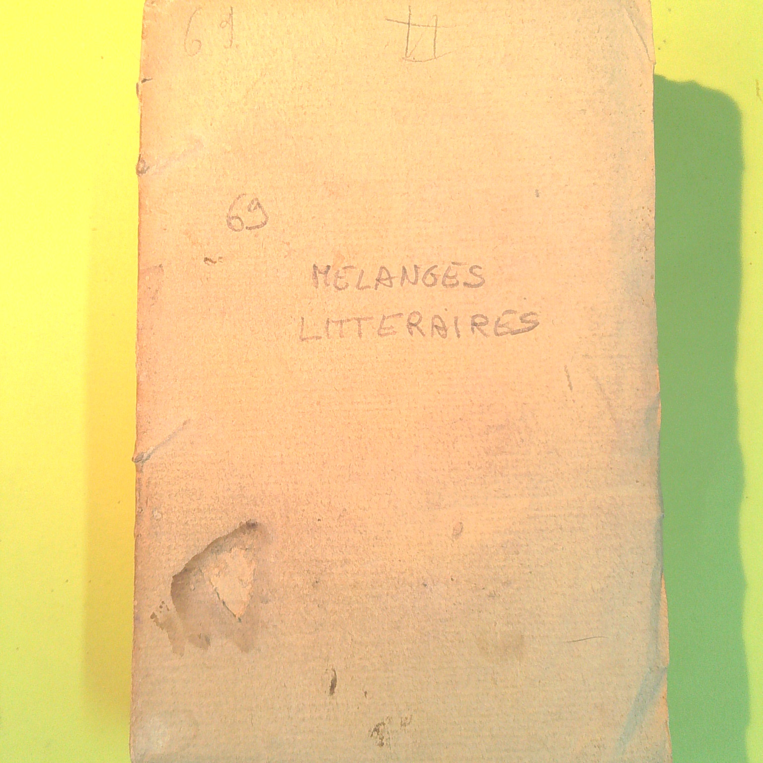 MELANGES LITTERAIRES T. II OEUVRES COMPLETES VOLTAIRE TOMO 69