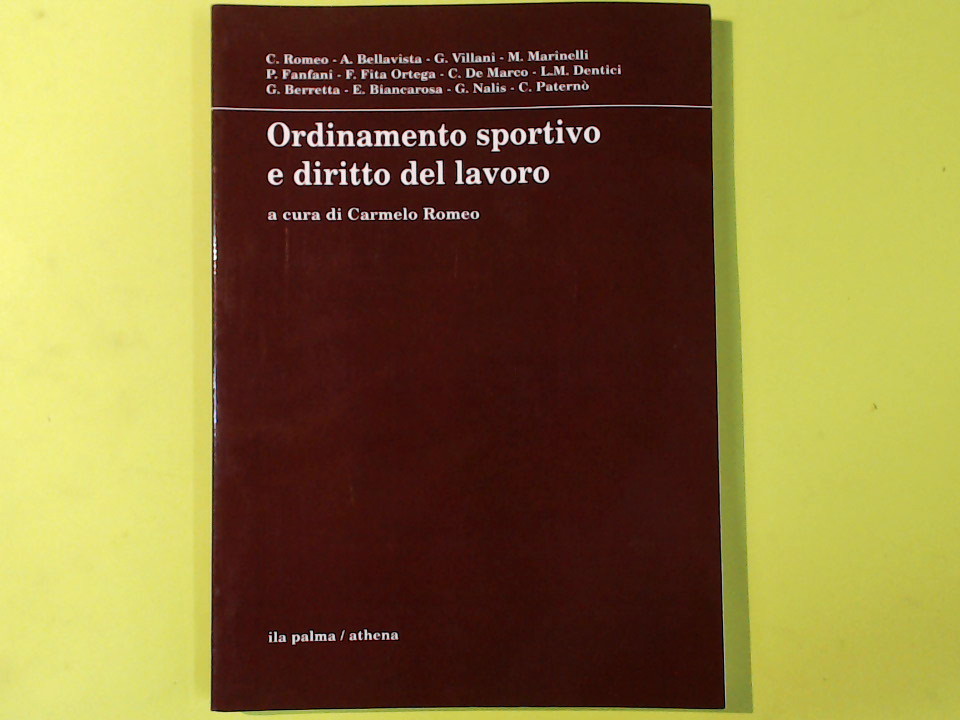 ORDINAMENTO SPORTIVO E DIRITTO DEL LAVORO