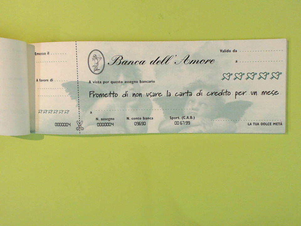 GLI ASSEGNI DELL'AMORE - immagine 2