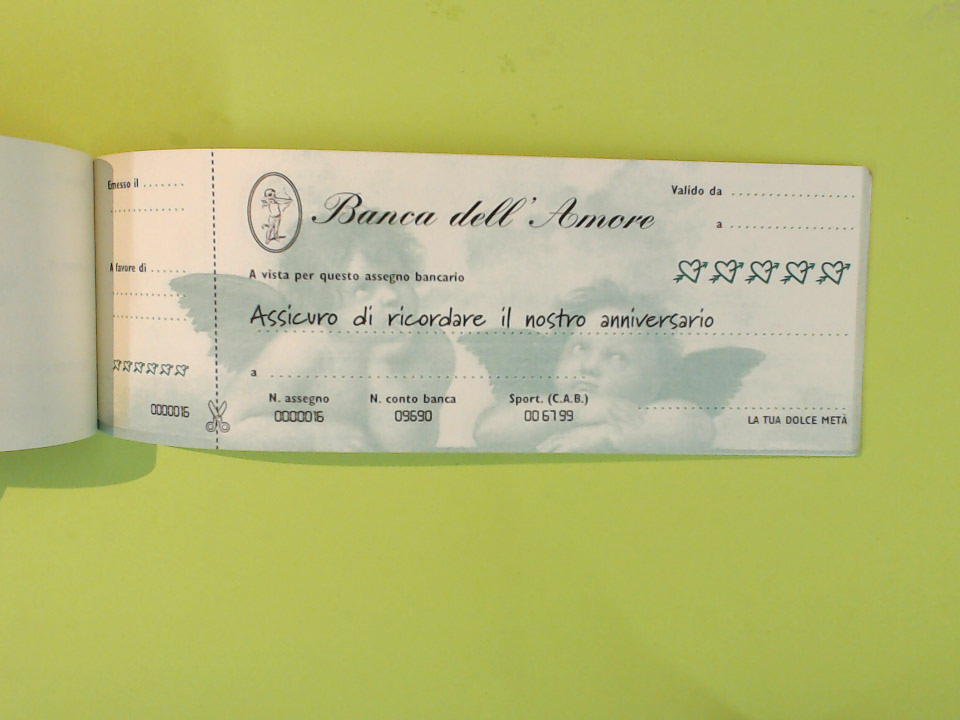 GLI ASSEGNI DELL'AMORE - immagine 3